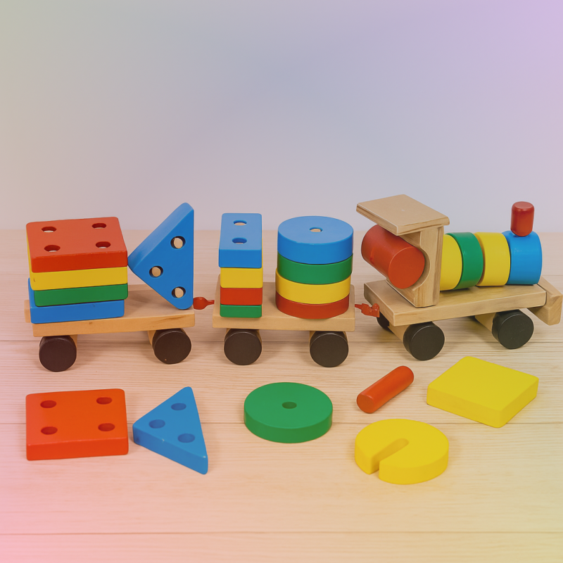 Abilitati STEM - Tren modular figuri geometrice