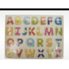 Incastru Alfabet educativ din lemn – 30 cm